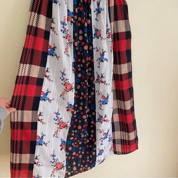 Anthropologie Let Me Be Patchwork Frontier Maxi Skirt - Picture 6 of 16